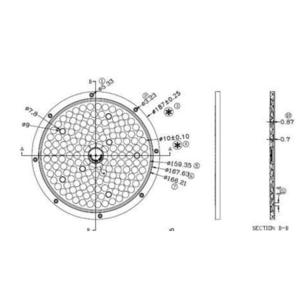 Степень SMD 3030 объектива 90 лампы СИД УДАРА IP65 для высокого освещения залива