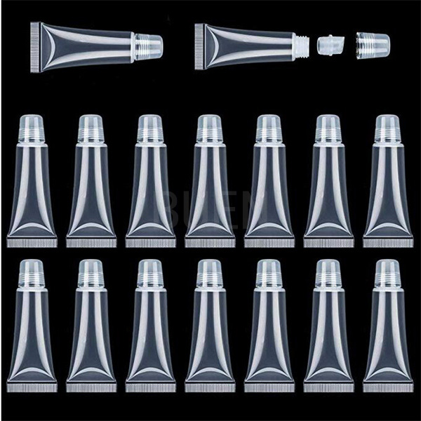 Transparent Clear Plastic Cosmetic Tube Packaging Cream With Screw Up Cap