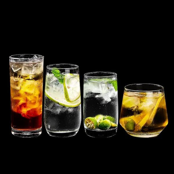 Commercial 8OZ-13OZ Highball sans tiges Glassess- lave-vaisselle Barware sécurisé pour les cocktails / bière / whisky