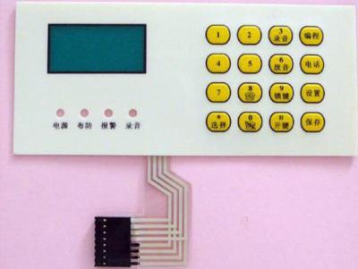 Painel de controle remoto tátil adesivo do teclado do interruptor de membrana do costume 3m