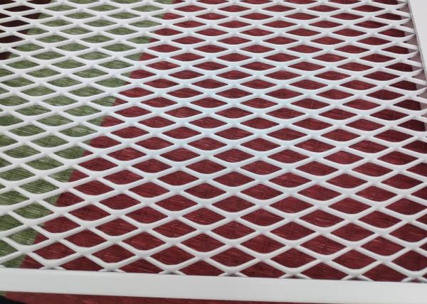 Revêtement en treillis déployé d'aluminium doré 3,5 mm 4,0 mm avec cadre