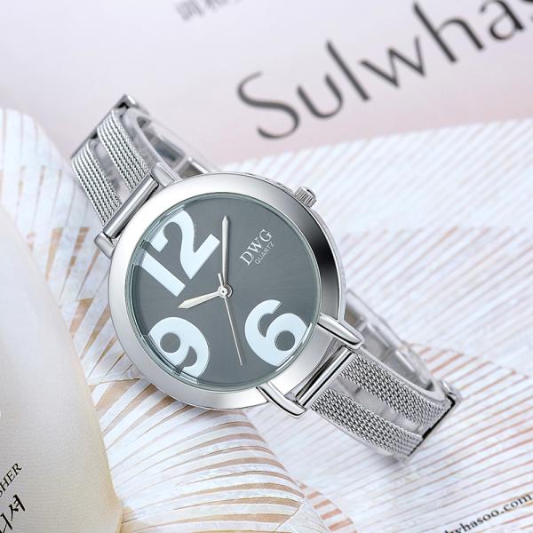 Japan Quartz PC21 Water Resistant Wrist Watch 3ATM IP Silver Case