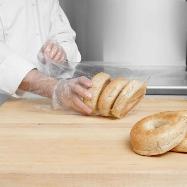 10 X 16 Commercial Food Bags Micro Perforations Clear Film For Bread
