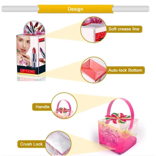 коробки PVC ясности толщины 0.3mm косметические упаковывая для супа