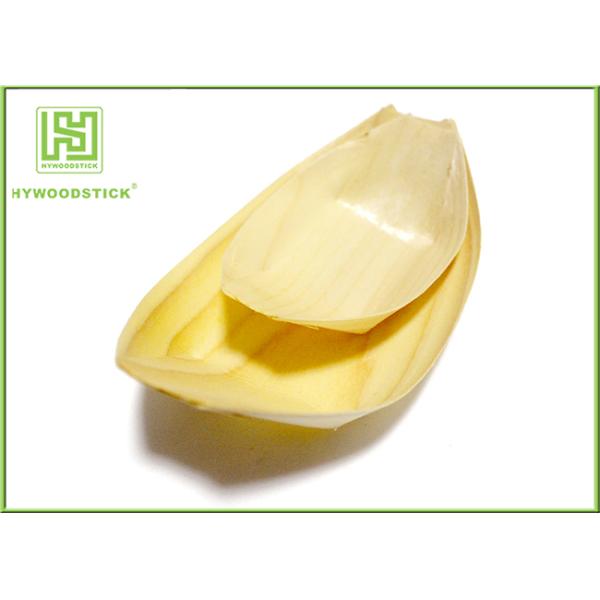 Personalized Pine Wooden Sushi Boat For Japanese Takoyaki Ball