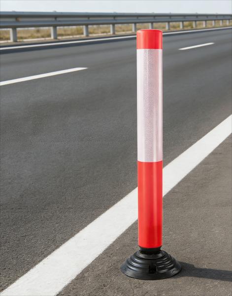 1000mm Height Spring Post with High Corrosion Resistance and Built-in Spring Design for Road Safety