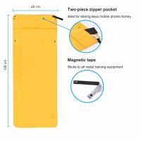 Microfiber Suede Fast Drying Custom Print Logo Sweat Hooded Microfiber Gym Towel with Zipper Pocket