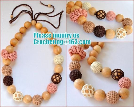 Amigurumi funny toy Nursing necklace Breastfeeding necklace teething toy
