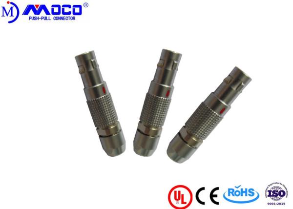 00B Series M7 Miniature 4 Pin Connector , Quick Release Cylindrical Connectors