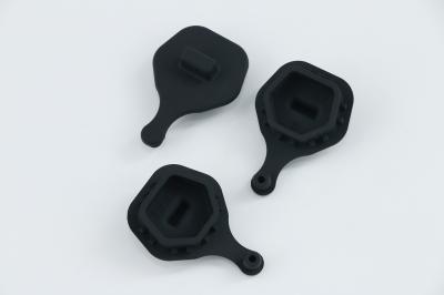 Fastener Sealing Automotive Rubber Parts Black Color 2D / 3D Drawings Size