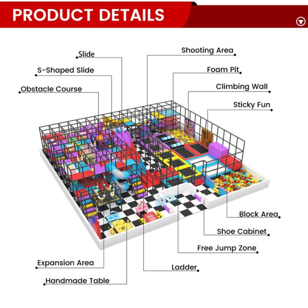 Soft Playground Park (400㎡) – Large Indoor Playland for Malls & Kids Centers