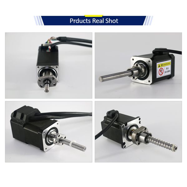 Nema34 Hybrid SFU1204 Ball Screw Stepper Motor 4.5Nm-12Nm 100mm-150mm