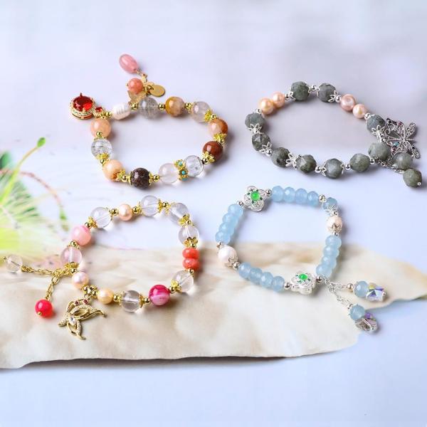 Ручной изготовление Лечебная энергия 10 мм Бусы браслет драгоценный камень растяжка браслет