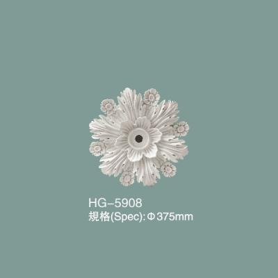 Médallion de plafond en polyuréthane carreaux de plafond en PU HG-5908