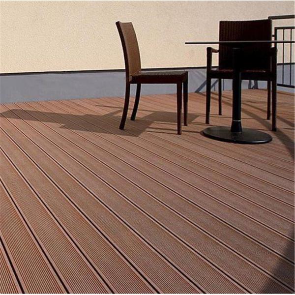 Waterproof WPC Outdoor Decking / Green Flooring HS145*22 for Outdoor Environment