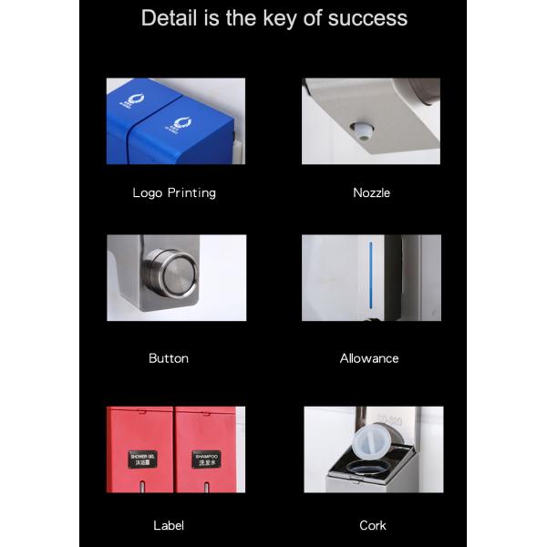 ABS Hand Pump Daily Household Items Hotel Wall Mount Liquid Soap Shampoo Dispenser