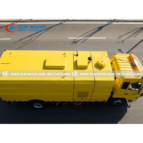 Dongfeng KR 210HP Road Sweeper Truck with 7m³ Stainless Steel Garbage Tank and 9m³ Water Tank