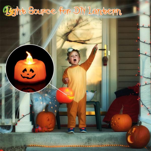 СИД тыквы хеллоуина эксплуатируемое батареей миражирует светлые украшения партии ночи