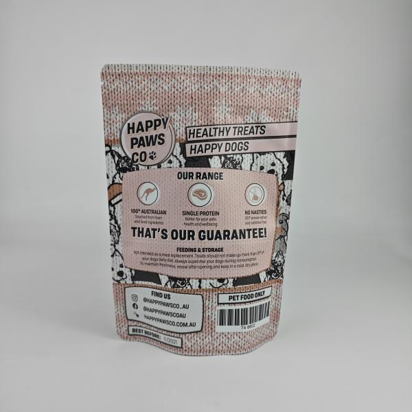 75g High Quality Resealable Matt Finish Pouch Waterproof Stand Up Zipper Bags for Pet Food Packaging