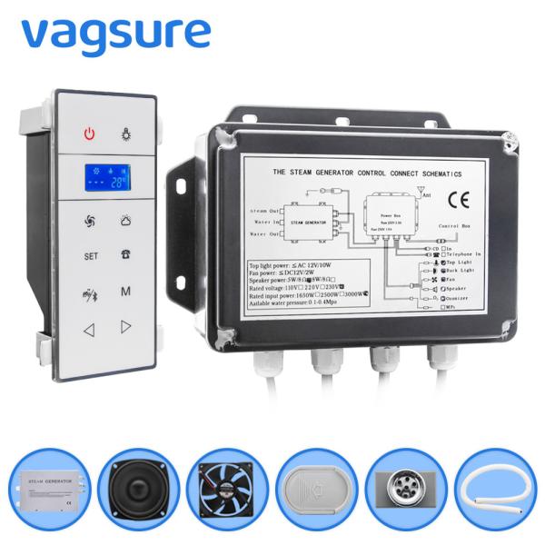 White / Black Mini Sauna Steam Machine , Steam Generator Kit For Steam Room