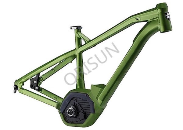 27.5  Inch Green Aluminum Electric Bike Frame XC Hardtail Full Suspension