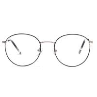 cadre optique en métal de verre de 50mm autour de spectacle en verre d'oeil de cercle
