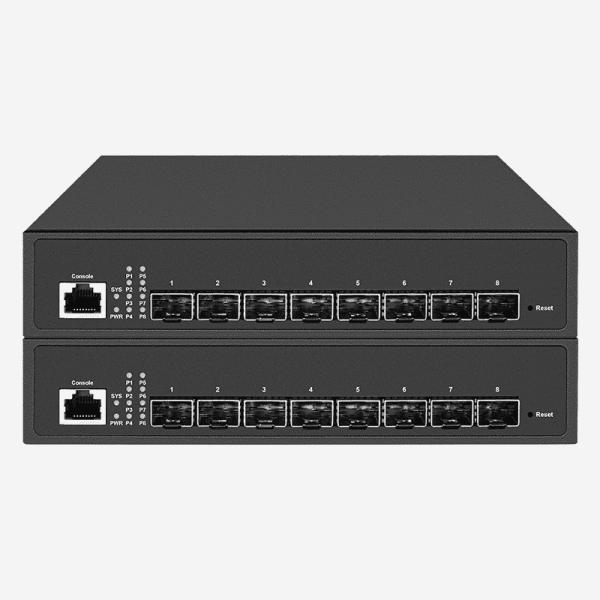 Suporte VLAN SFP+ 10GB Ethernet Switch AC 100-240V 50/60HZ Fornecimento de energia