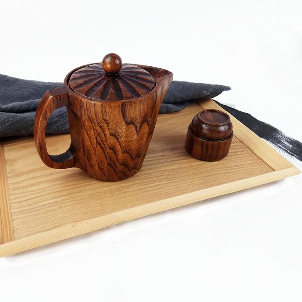 Multifunctional Wooden Drinking Cups , Handmade Wooden Cups Carefully Crafted