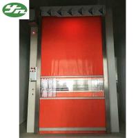 Túnel automático do chuveiro de ar da carga com rolamento vermelho do PVC acima da porta rápida do obturador