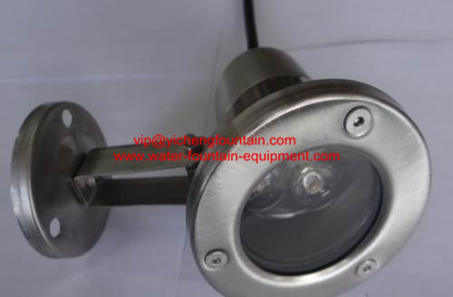 Stainless Steel Waterproof Underwater Fountain Lights IP68 3 X 1W RGB Stand Type