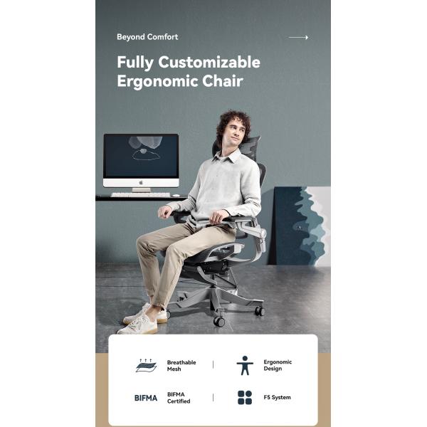 Customized Boss Swivel Office Chair with Adjustable Footrest and Aluminum Metal Armrest