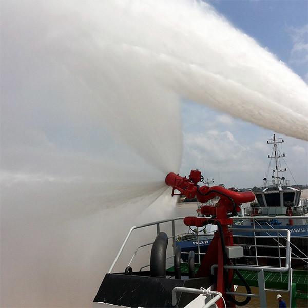 CCS, BV, ABS Approved 300-2400m3/h Stainless Steel FiFi System Fire Fighting Water Monitor