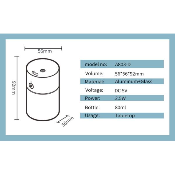 Scenta Mini Portable Auto Alcohol Spray Touchless Hand Sanitizer Dispenser Rechargeable