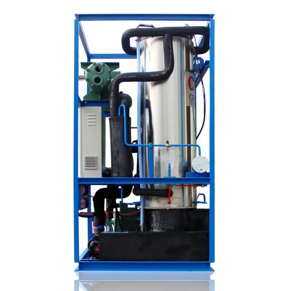 6KW Small Capacity 1 Ton Tube Ice Machine Stainless Steel 304 Ice Tube Making Machine