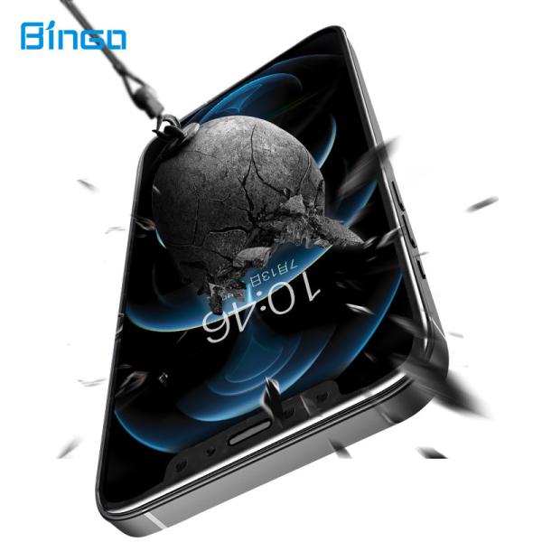 3D OG Temper Glass Phone Screen Protector For IPhone 14 Pro Max High Definition Anti Static