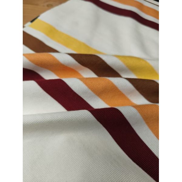 Skin-Friendly Comfortable And Healthy Smooth Striped Knit Fabric For T-Shirt