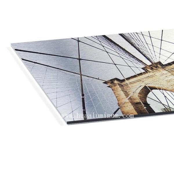 Outside 4x8 Aluminum Composite Sign Board Flat Surface For Gallery