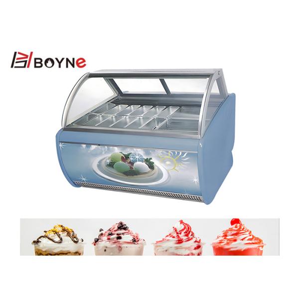 Commercial Snack Shop Ice Cream Display Showcase