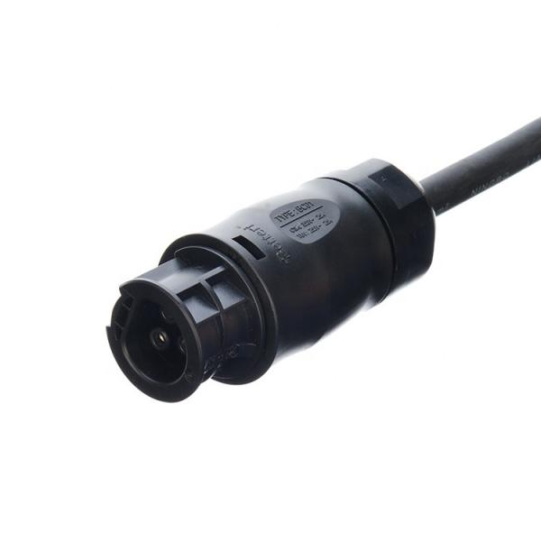 Certified DIN VDE 0620/EN 50075 1990 Insulated Rubber Cable Euro 16A 3 Pin Plug H07rn f for Solar PV1-f Cable 4mm2 6mm2