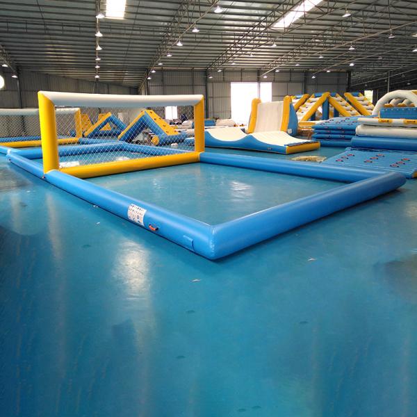 Corte de voleibol inflável da água de encerado Anti-UV do PVC de 0.9mm para jogos do esporte de água