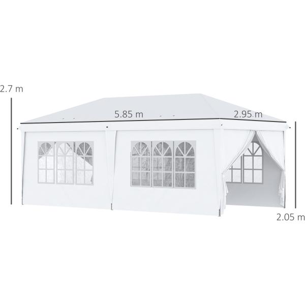 AJUNION Customized Size Outdoor Party Tent Pop Up Gazebo Tent with High Density Fabric