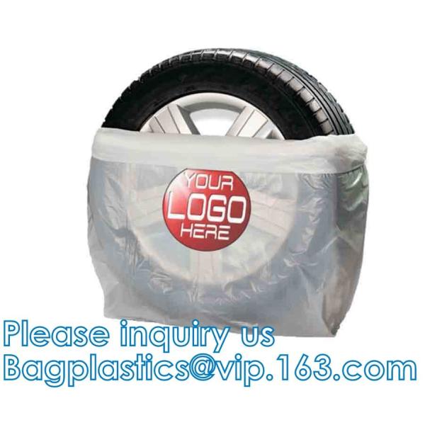 Biodegradable Car Tyre Storage Bag, Heavy Duty Washable, Tear Proof, Wheel Cover, Car Plastic Tire Bags