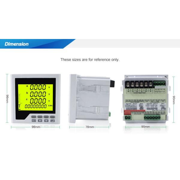 Digital Power Factor Meter Power Meter COS meter Multi-functions meter 96*96