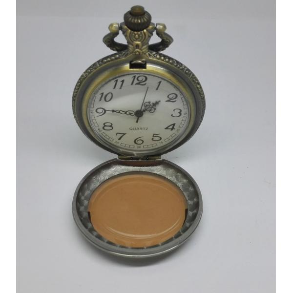 Glass Cover Vintage Classic Gold Pocket Watches Movement Stainless Steel