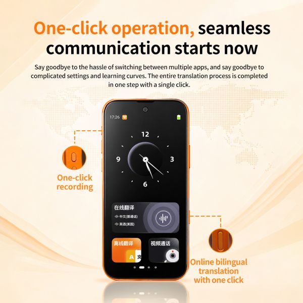 New F80pro 4G AI Voice Translator Audio And Video Call Translator
