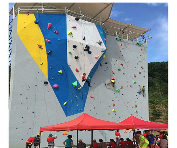 ODM Playground Equipment Rock Climbing Wall , Fiberglass Climbing Wall Panels