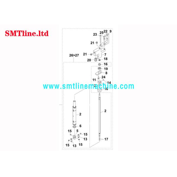 Вал полного набора Ямаха Ис24 запасных частей вала СМТ головы ККЭ-М7107-Б0