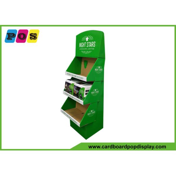 Green Printing Cardboard Pop Displays CDU For Night Stars Lights CDU083