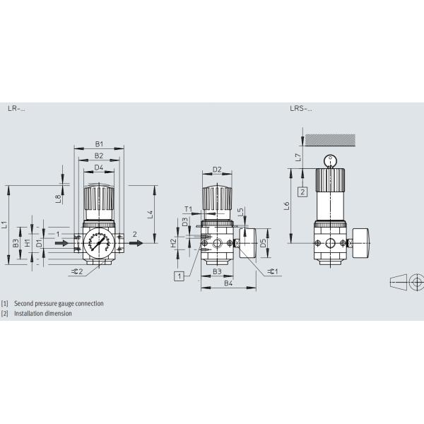 FESTO Die-Cast Zinc Air Pressure Regulator 0-1.6MPa