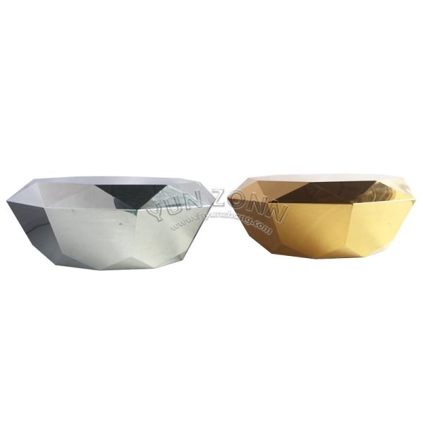 Diamond Luxury Modern Lift Top Coffee Table Durable Metal Furniture with Stainless Steel for Living Room